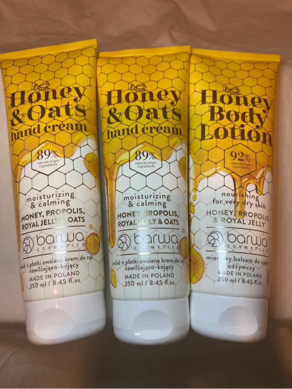 Honey & Oats 2 Hand Cream - 1 Honey Body Lotion Yellow